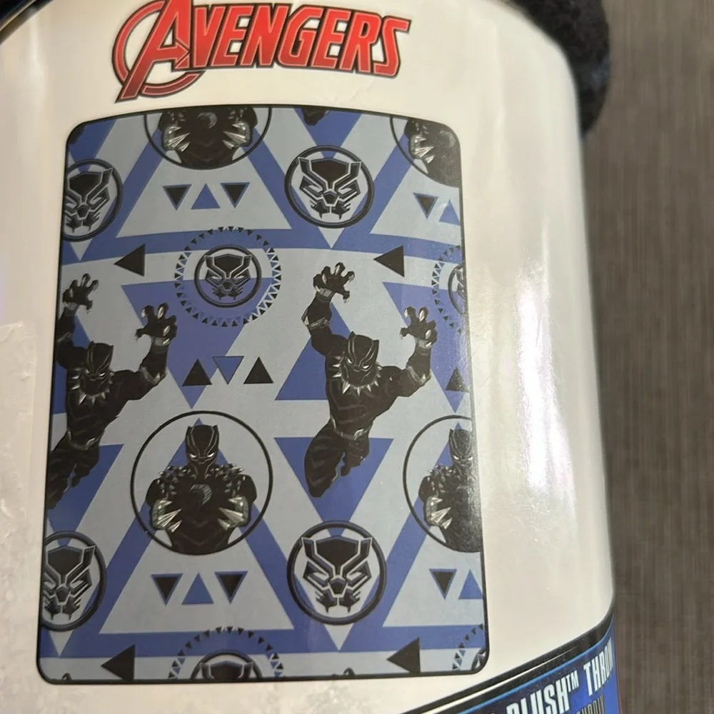 Marvel Avengers Black Panther Super Plush Throw 46“x60“